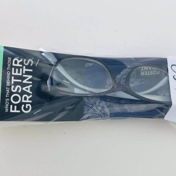 RG0057 Foster Grant Ready To Wear Purple Kayleen Reading Glasses (+1.50) w/ Case - Picture 6 of 7